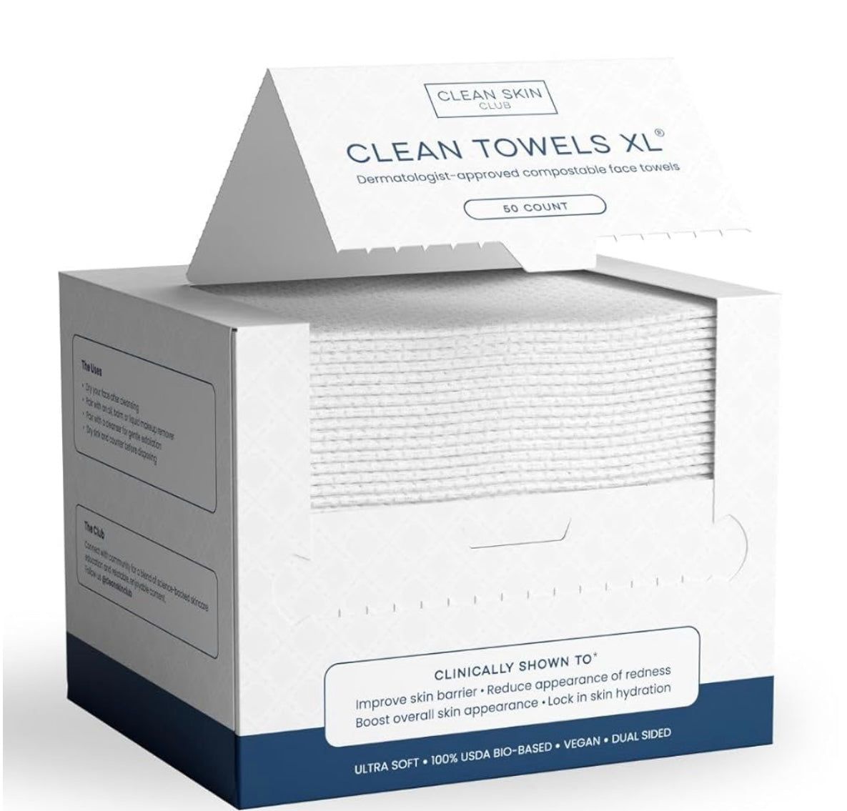 Serviettes nettoyantes XL 100 % biosourcée certifiée USDA