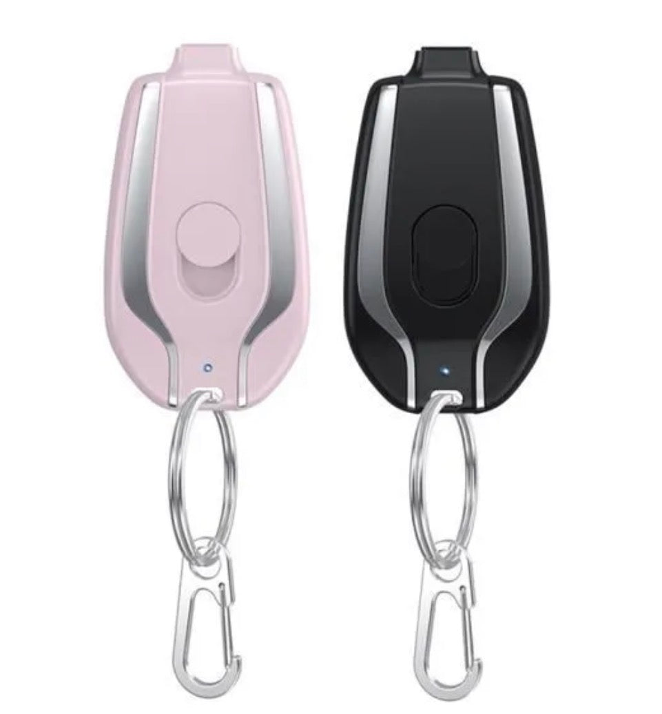 Batterie de recharge portable & porte-clés :  Lightning ou Type C