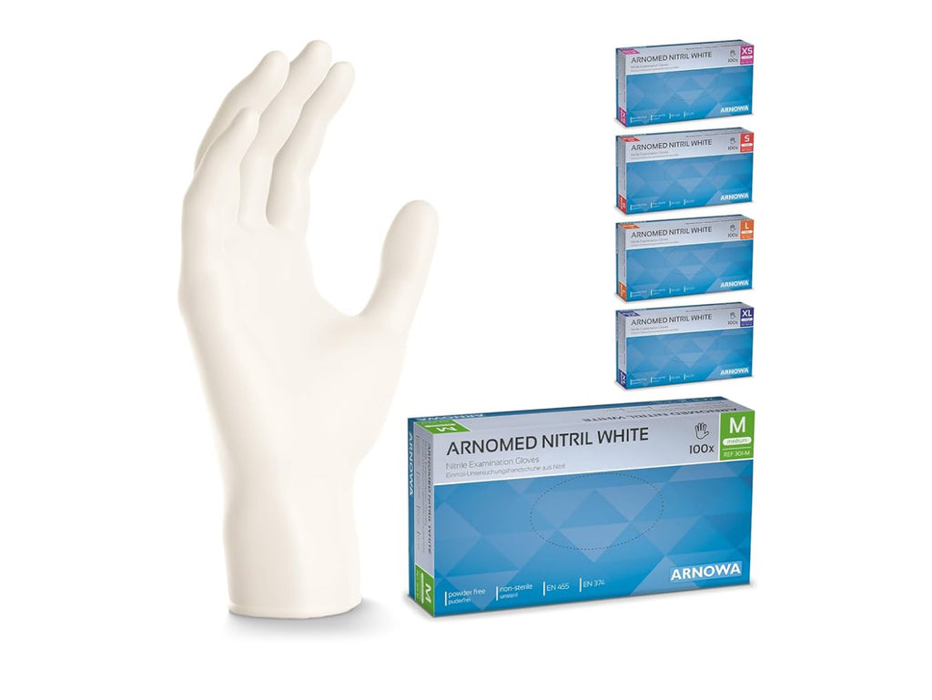 Gants en nitrile taille M à usage unique sans poudre et sans latex